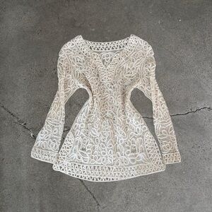 Silken Poetry Silk Ribbon Lace Top